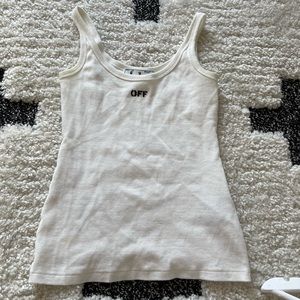 Off White Tank Top